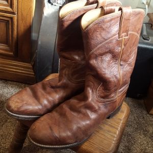Leather Boots - Justin 9 1/2